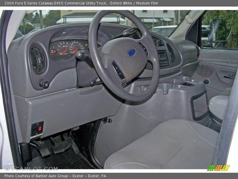 Oxford White / Medium Flint 2004 Ford E Series Cutaway E450 Commercial Utility Truck