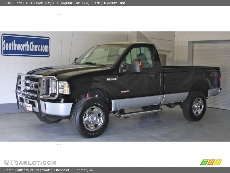 Black / Medium Flint 2007 Ford F350 Super Duty XLT Regular Cab 4x4