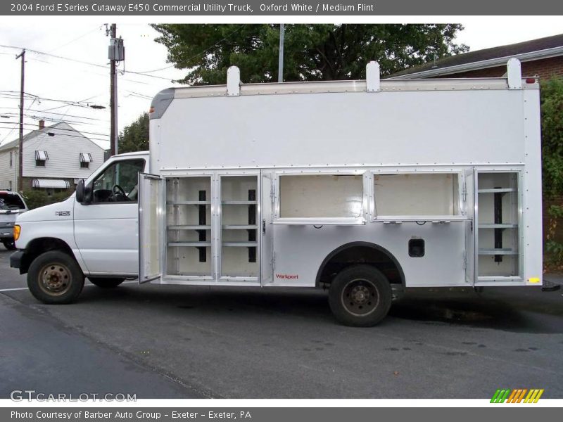 Oxford White / Medium Flint 2004 Ford E Series Cutaway E450 Commercial Utility Truck