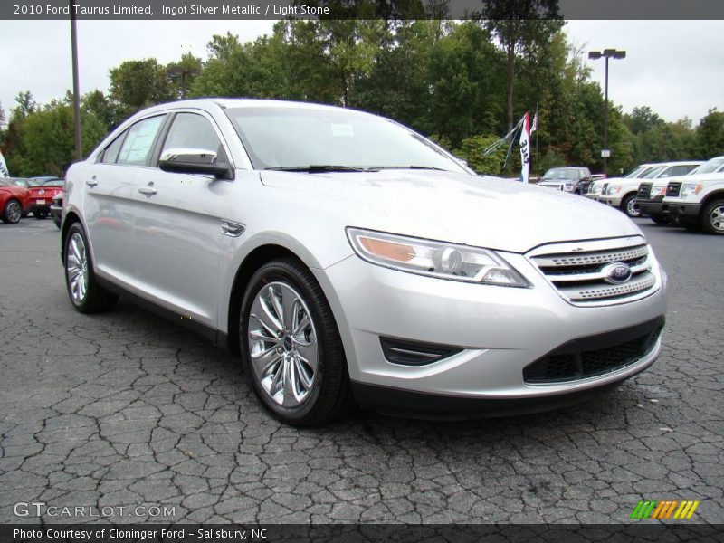 Ingot Silver Metallic / Light Stone 2010 Ford Taurus Limited