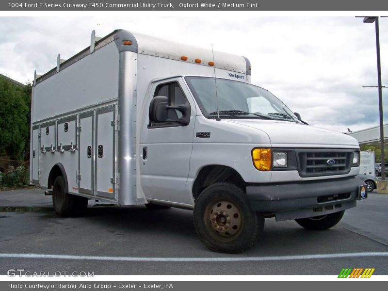 Oxford White / Medium Flint 2004 Ford E Series Cutaway E450 Commercial Utility Truck