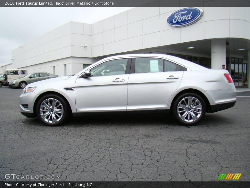 Ingot Silver Metallic / Light Stone 2010 Ford Taurus Limited