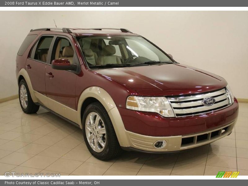 Merlot Metallic / Camel 2008 Ford Taurus X Eddie Bauer AWD