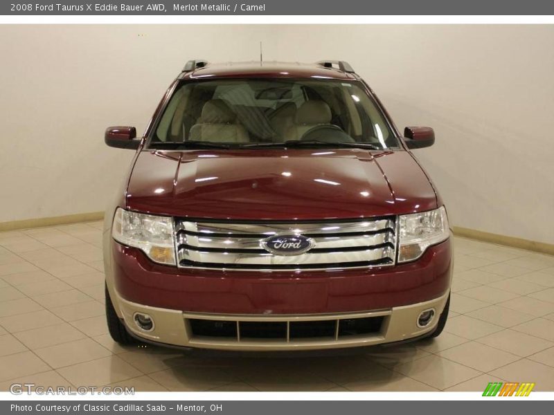 Merlot Metallic / Camel 2008 Ford Taurus X Eddie Bauer AWD