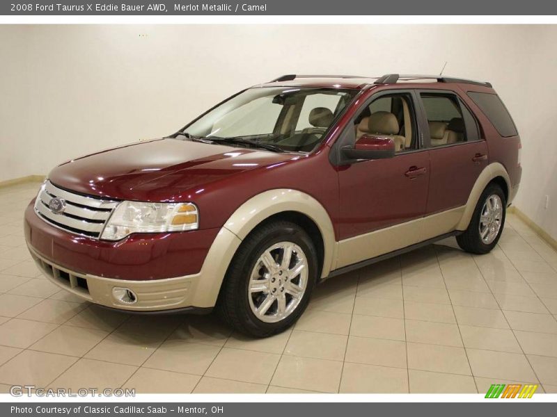 Merlot Metallic / Camel 2008 Ford Taurus X Eddie Bauer AWD