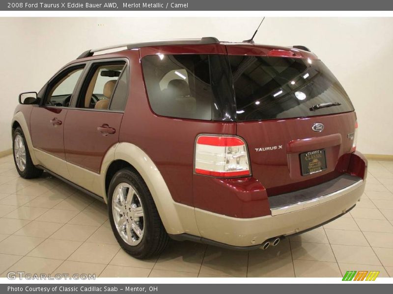 Merlot Metallic / Camel 2008 Ford Taurus X Eddie Bauer AWD