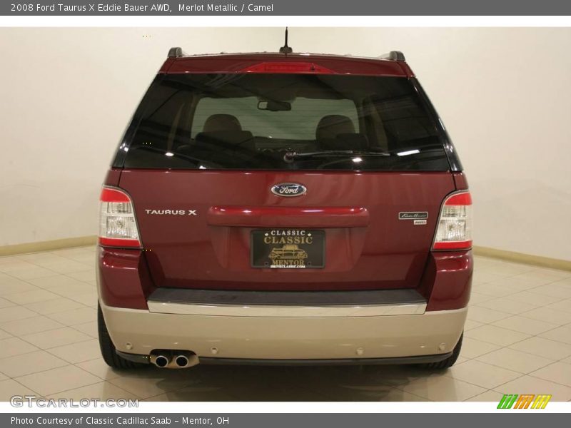 Merlot Metallic / Camel 2008 Ford Taurus X Eddie Bauer AWD
