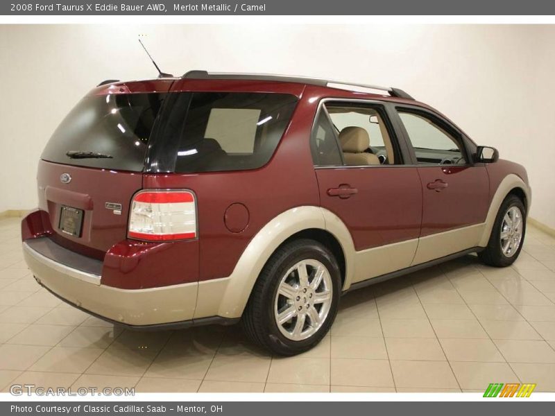 Merlot Metallic / Camel 2008 Ford Taurus X Eddie Bauer AWD