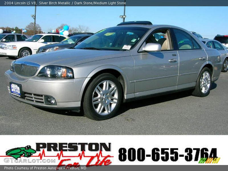 Silver Birch Metallic / Dark Stone/Medium Light Stone 2004 Lincoln LS V8