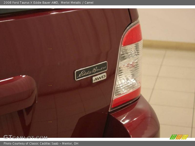 Merlot Metallic / Camel 2008 Ford Taurus X Eddie Bauer AWD