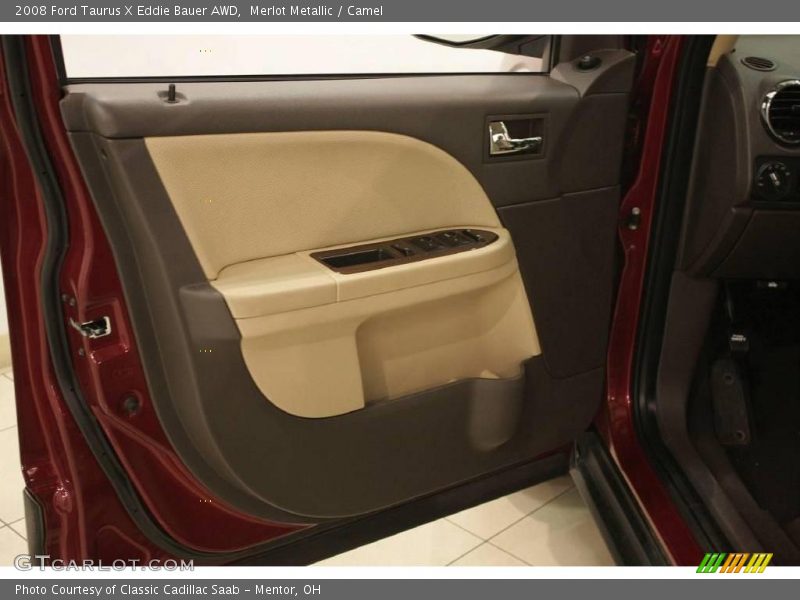 Merlot Metallic / Camel 2008 Ford Taurus X Eddie Bauer AWD