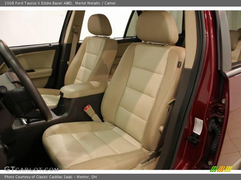 Merlot Metallic / Camel 2008 Ford Taurus X Eddie Bauer AWD
