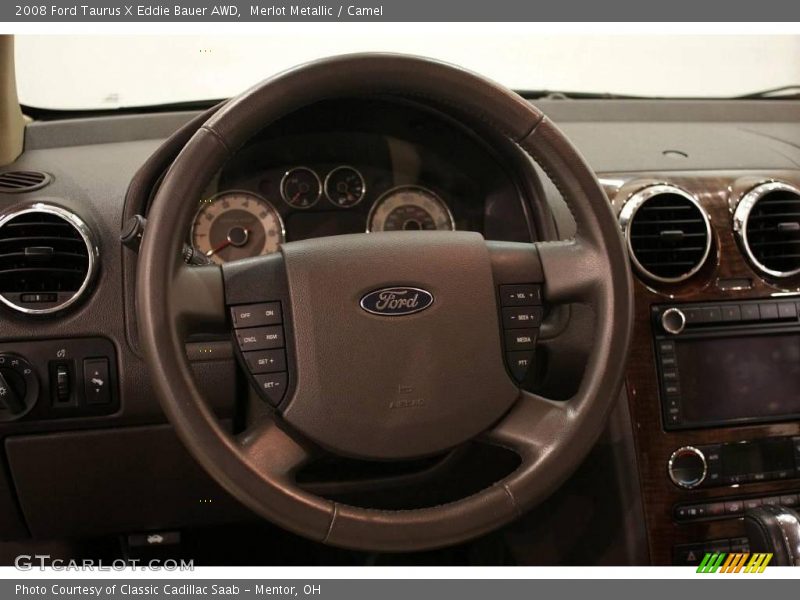 Merlot Metallic / Camel 2008 Ford Taurus X Eddie Bauer AWD