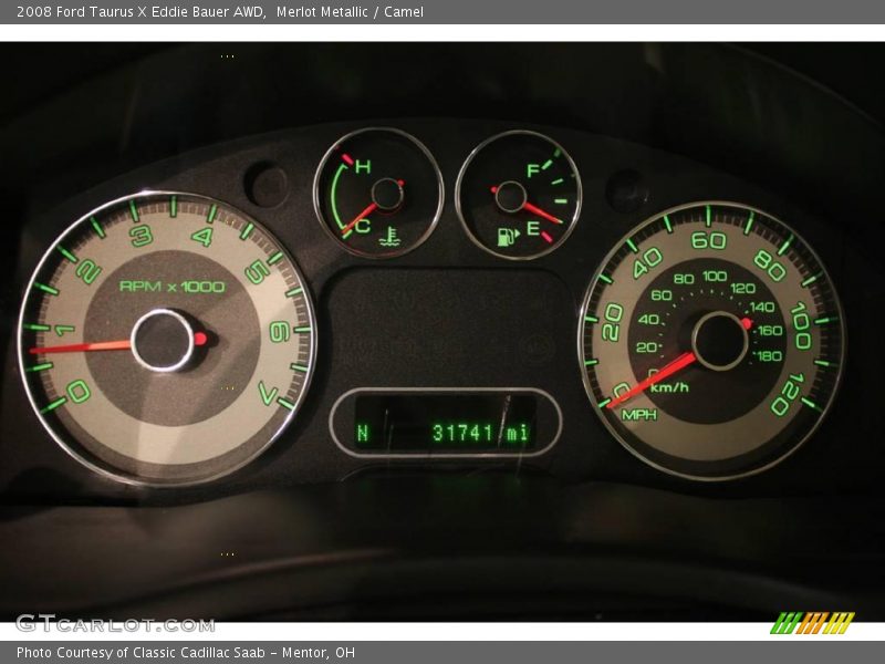Merlot Metallic / Camel 2008 Ford Taurus X Eddie Bauer AWD
