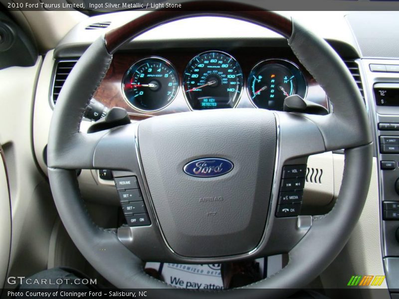 Ingot Silver Metallic / Light Stone 2010 Ford Taurus Limited