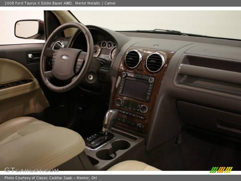Merlot Metallic / Camel 2008 Ford Taurus X Eddie Bauer AWD