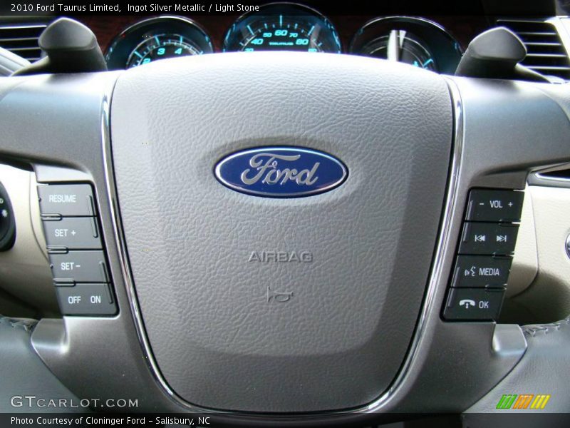 Ingot Silver Metallic / Light Stone 2010 Ford Taurus Limited