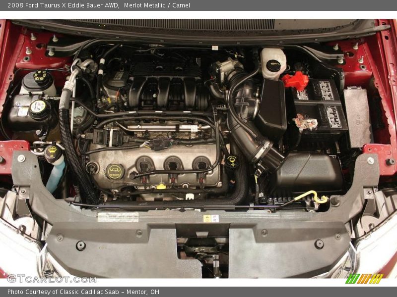 Merlot Metallic / Camel 2008 Ford Taurus X Eddie Bauer AWD