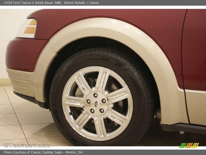 Merlot Metallic / Camel 2008 Ford Taurus X Eddie Bauer AWD