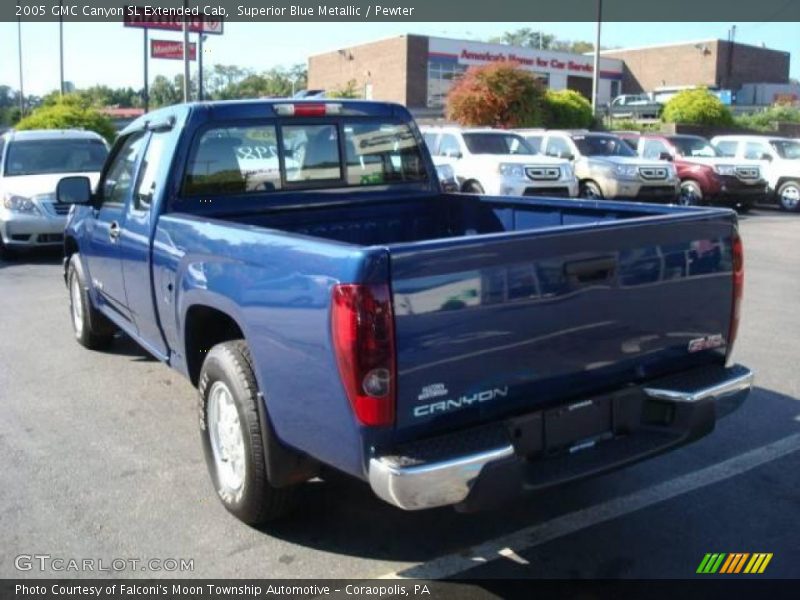 Superior Blue Metallic / Pewter 2005 GMC Canyon SL Extended Cab