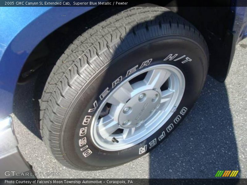 Superior Blue Metallic / Pewter 2005 GMC Canyon SL Extended Cab