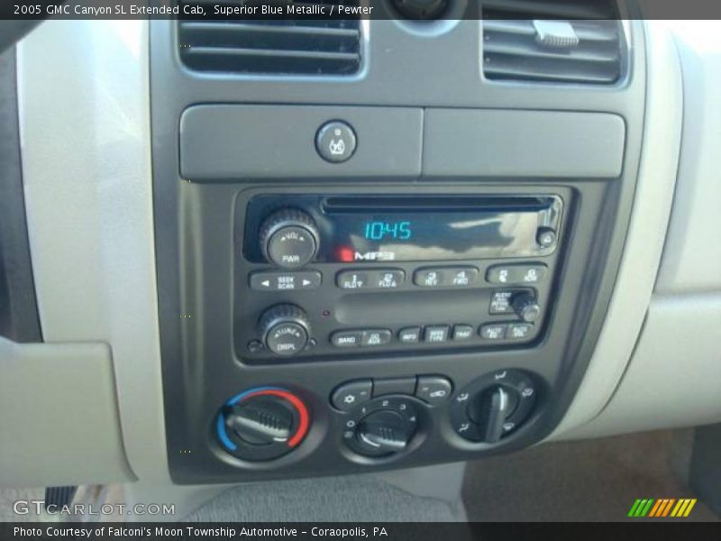 Superior Blue Metallic / Pewter 2005 GMC Canyon SL Extended Cab