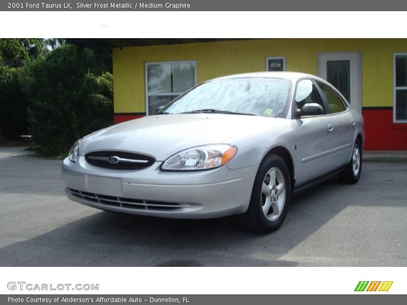 Silver Frost Metallic / Medium Graphite 2001 Ford Taurus LX