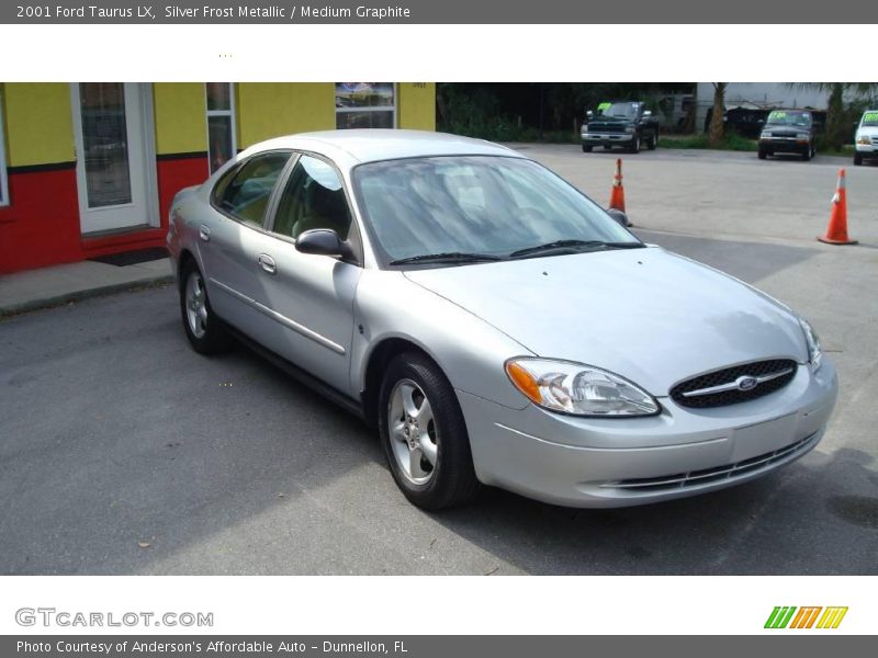 Silver Frost Metallic / Medium Graphite 2001 Ford Taurus LX