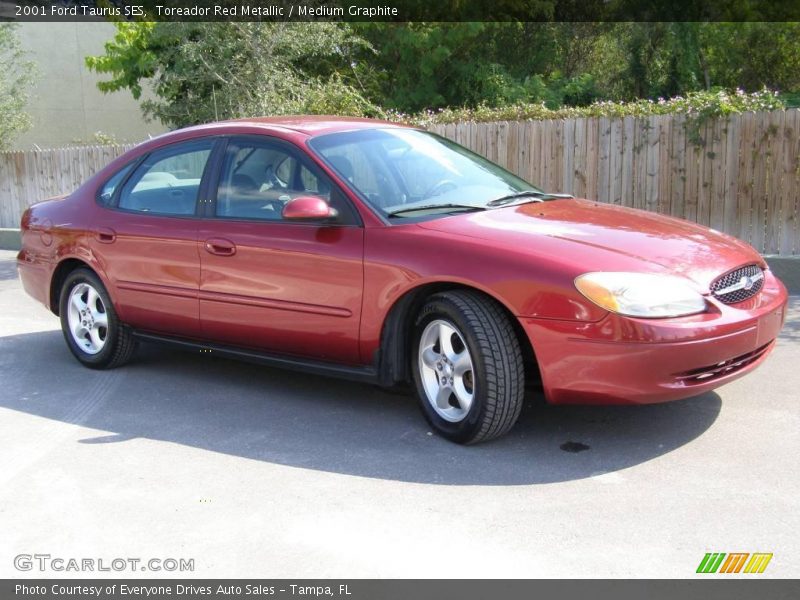 Toreador Red Metallic / Medium Graphite 2001 Ford Taurus SES