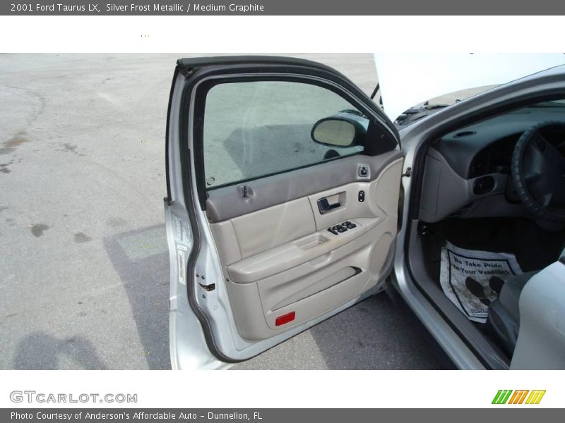 Silver Frost Metallic / Medium Graphite 2001 Ford Taurus LX