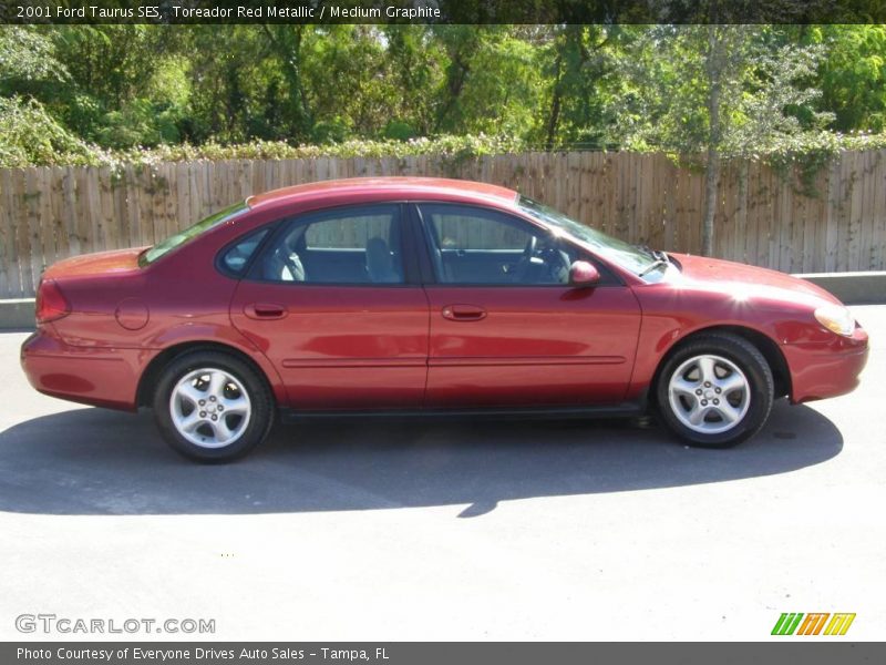 Toreador Red Metallic / Medium Graphite 2001 Ford Taurus SES