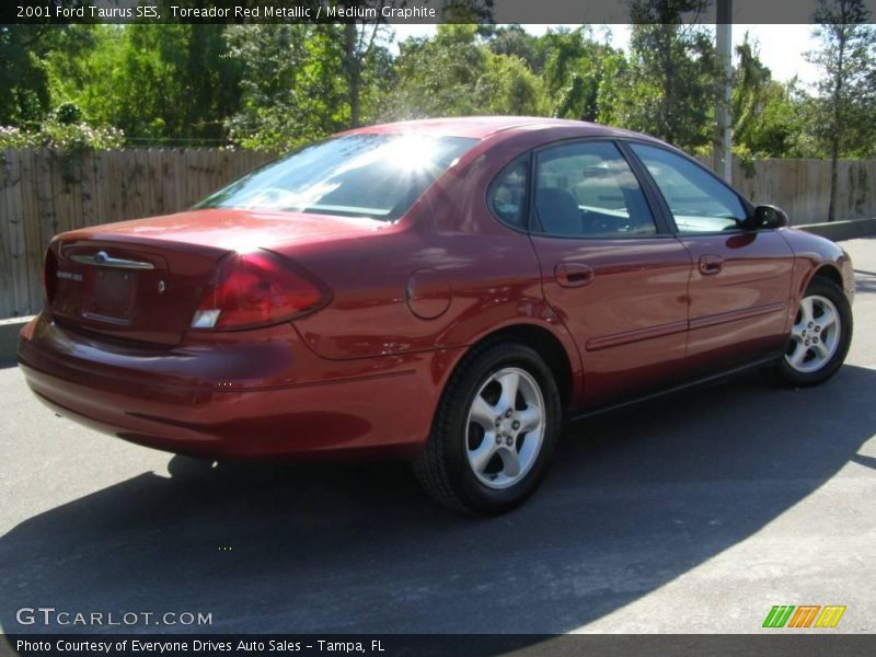 Toreador Red Metallic / Medium Graphite 2001 Ford Taurus SES