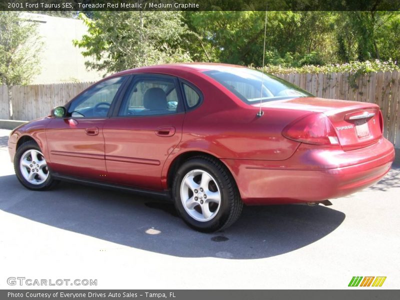 Toreador Red Metallic / Medium Graphite 2001 Ford Taurus SES