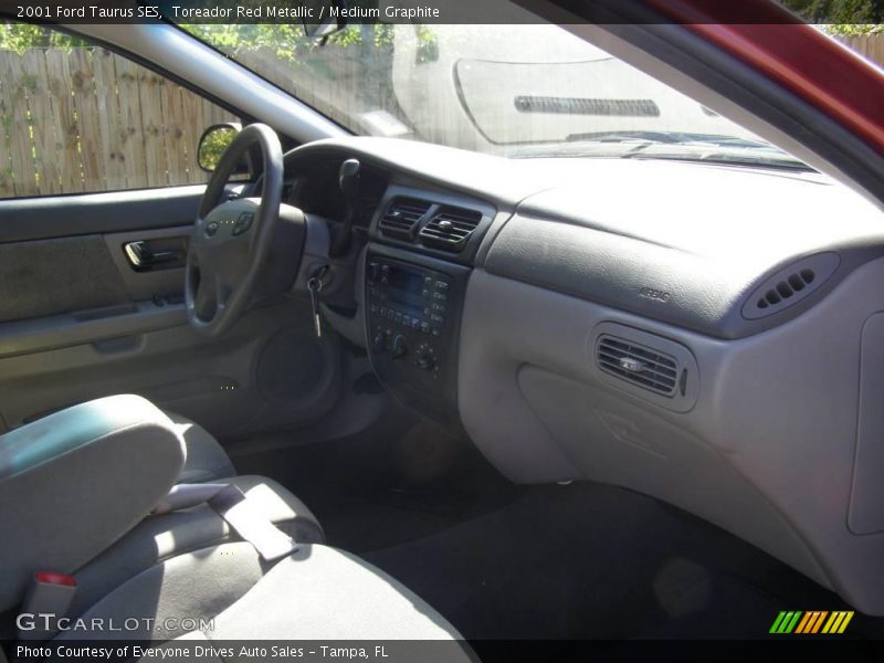 Toreador Red Metallic / Medium Graphite 2001 Ford Taurus SES