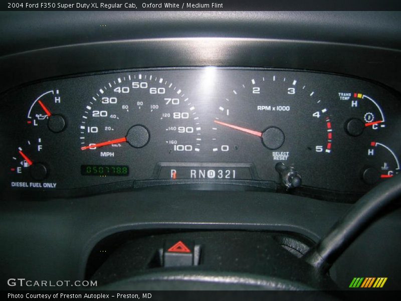 Oxford White / Medium Flint 2004 Ford F350 Super Duty XL Regular Cab