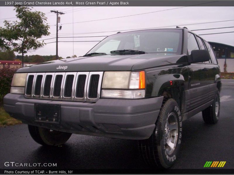 Moss Green Pearl / Agate Black 1997 Jeep Grand Cherokee Laredo 4x4