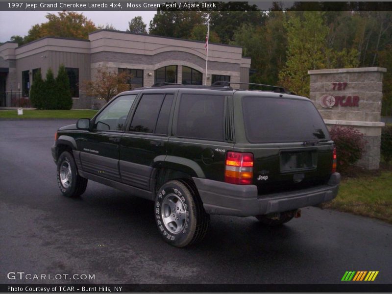 Moss Green Pearl / Agate Black 1997 Jeep Grand Cherokee Laredo 4x4