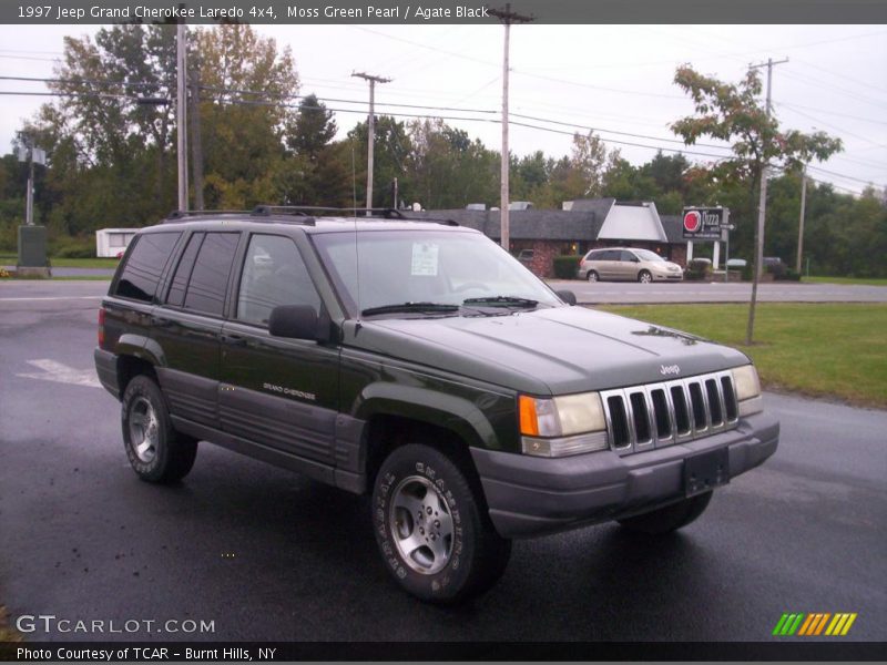 Moss Green Pearl / Agate Black 1997 Jeep Grand Cherokee Laredo 4x4