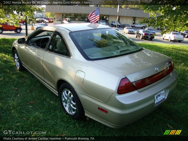 Naples Gold Metallic / Ivory 2002 Honda Accord EX V6 Coupe