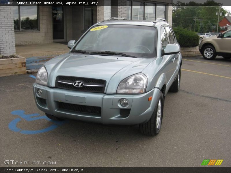 Alpine Frost / Gray 2006 Hyundai Tucson Limited 4x4