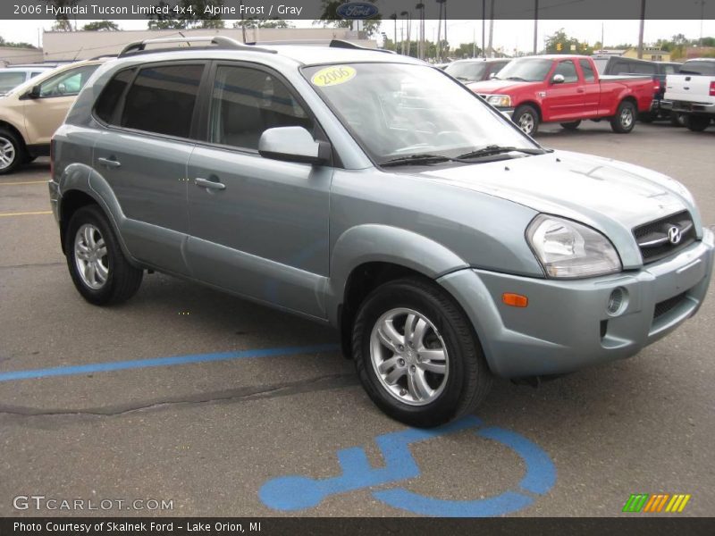 Alpine Frost / Gray 2006 Hyundai Tucson Limited 4x4