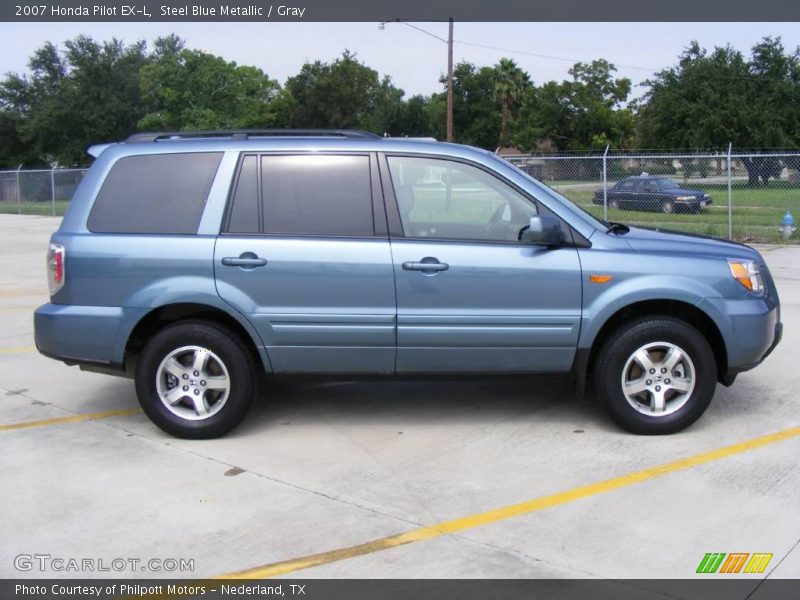 Steel Blue Metallic / Gray 2007 Honda Pilot EX-L