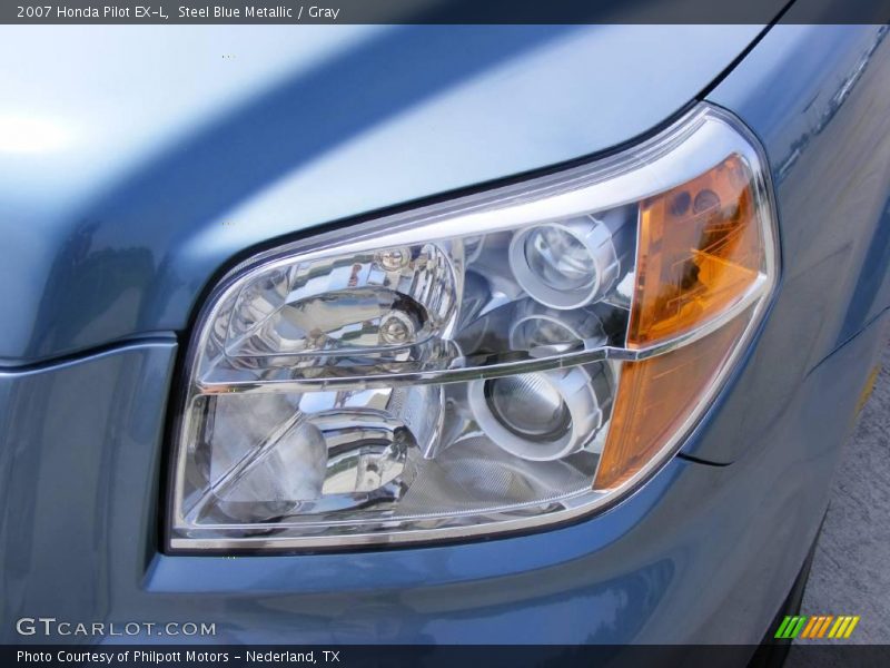 Steel Blue Metallic / Gray 2007 Honda Pilot EX-L