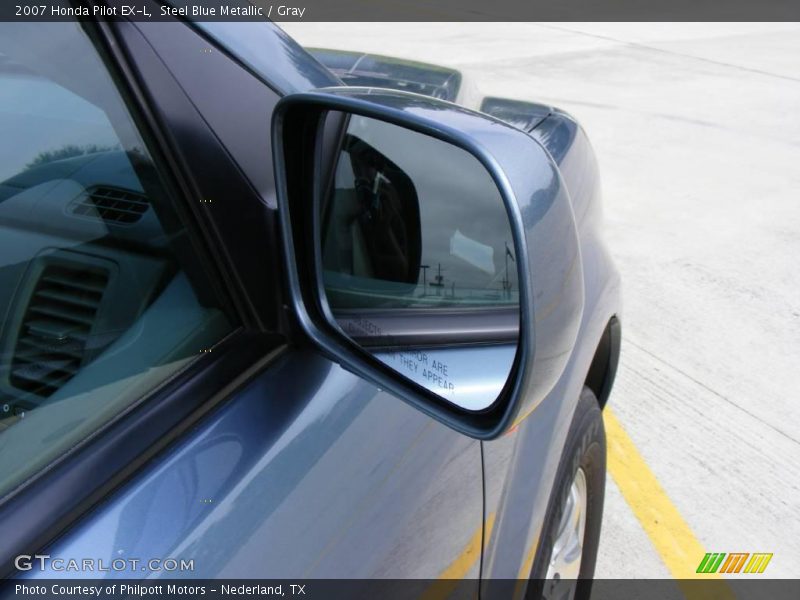 Steel Blue Metallic / Gray 2007 Honda Pilot EX-L