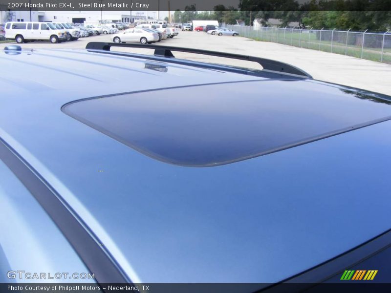 Steel Blue Metallic / Gray 2007 Honda Pilot EX-L