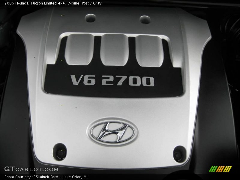 Alpine Frost / Gray 2006 Hyundai Tucson Limited 4x4
