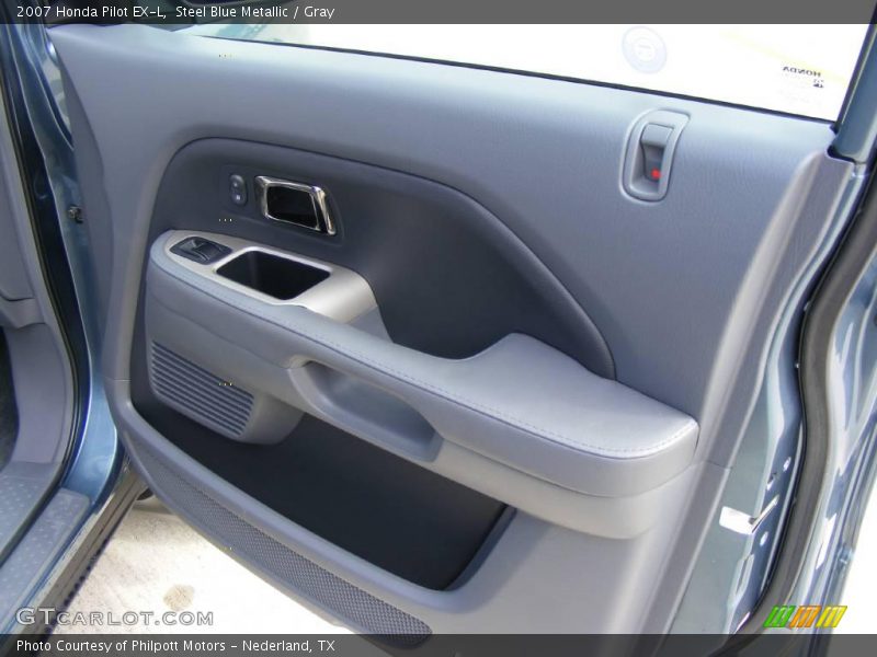 Steel Blue Metallic / Gray 2007 Honda Pilot EX-L