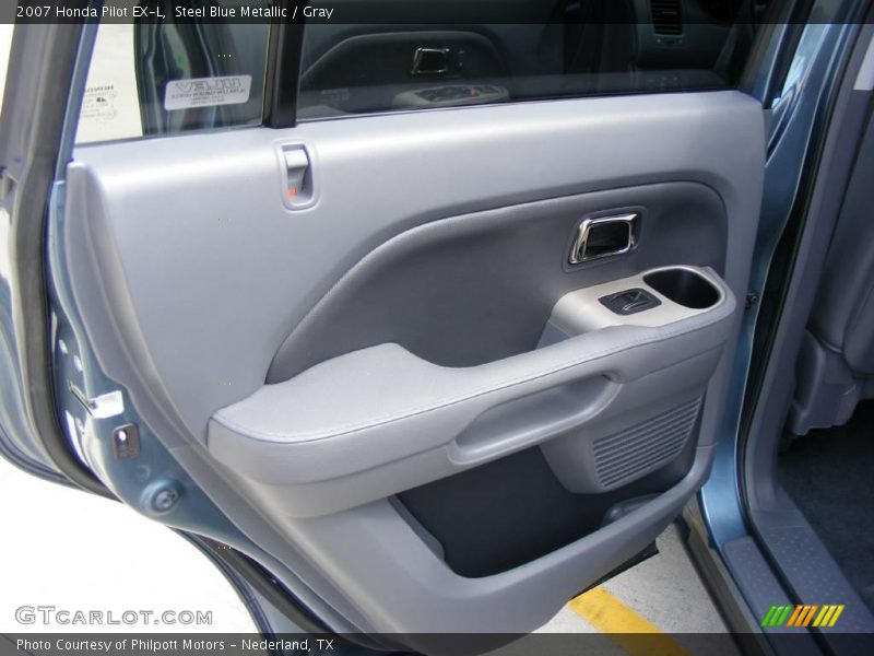 Steel Blue Metallic / Gray 2007 Honda Pilot EX-L