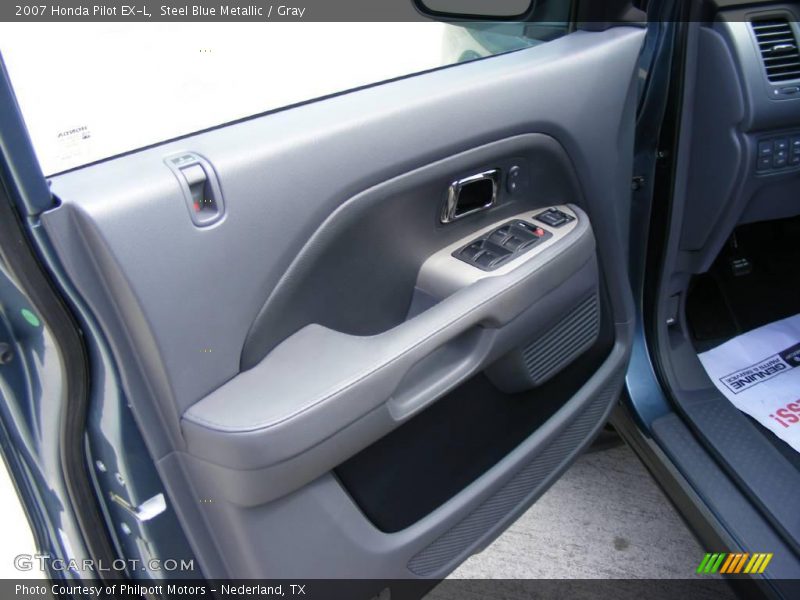 Steel Blue Metallic / Gray 2007 Honda Pilot EX-L