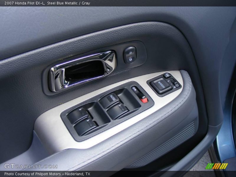 Steel Blue Metallic / Gray 2007 Honda Pilot EX-L